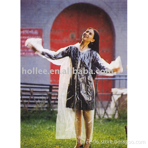 pe rain poncho cheap